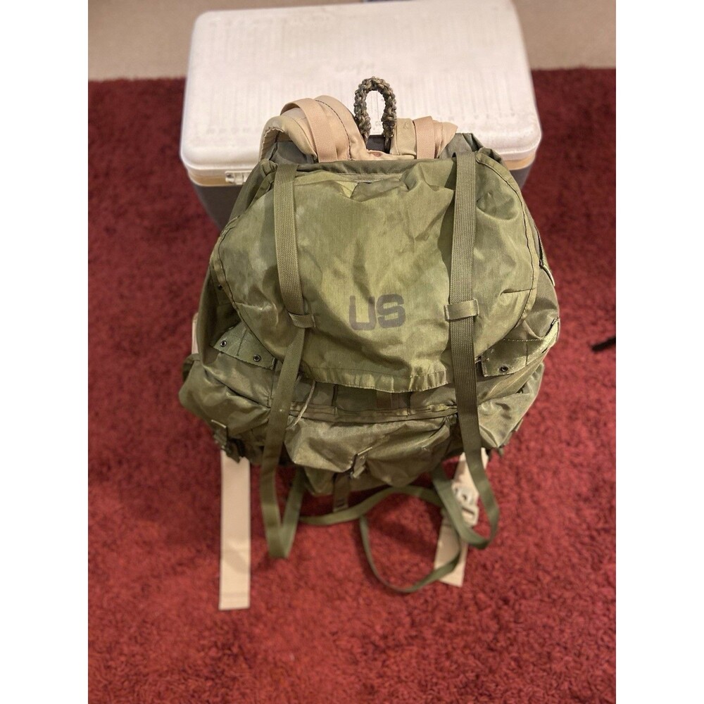 USGI Army Military Field Pack Combat Molle Backpack Hiking Camp Camo Rucksack - Picture 14 of 16